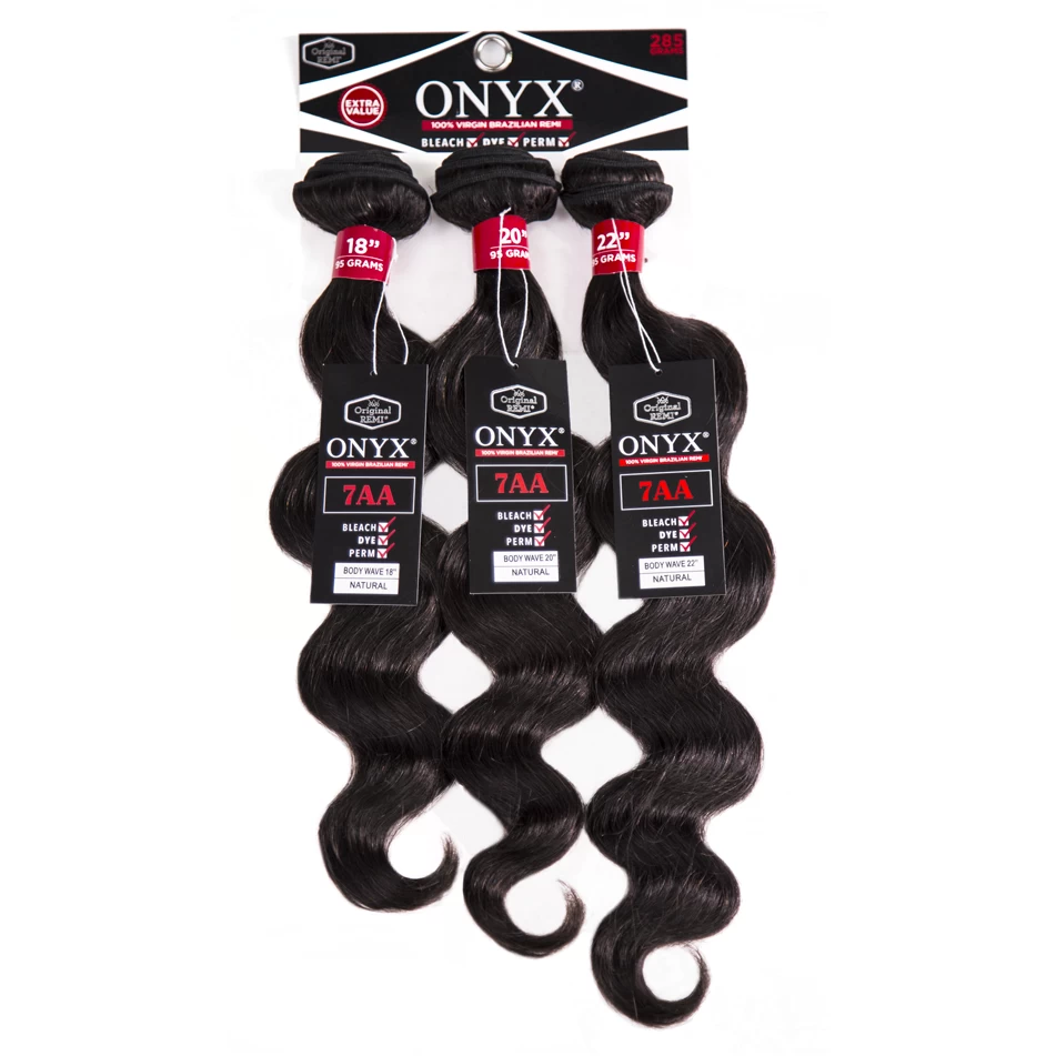 Onyx: 100% Virgin Brazilian Remi 3 Pack - Body Wave 2 Onyx: 100% Virgin Brazilian Remi 3 Pack - Body Wave