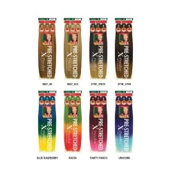 X-Pression: 3X Ultra Pre-Stretched Braid 52" 28 X-Pression: 3X Ultra Pre-Stretched Braid 52" -Wig Care Shop outre braiding hair x pression 3x ultra pre stretched braid 52 32604793929814