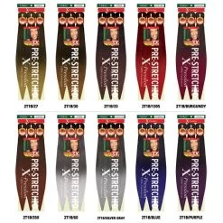 X-Pression: 3X Ultra Pre-Stretched Braid 52" 25 X-Pression: 3X Ultra Pre-Stretched Braid 52" -Wig Care Shop outre braiding hair x pression 3x ultra pre stretched braid 52 32604794159190
