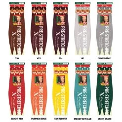 X-Pression: 3X Ultra Pre-Stretched Braid 52" 24 X-Pression: 3X Ultra Pre-Stretched Braid 52" -Wig Care Shop outre braiding hair x pression 3x ultra pre stretched braid 52 32604794388566