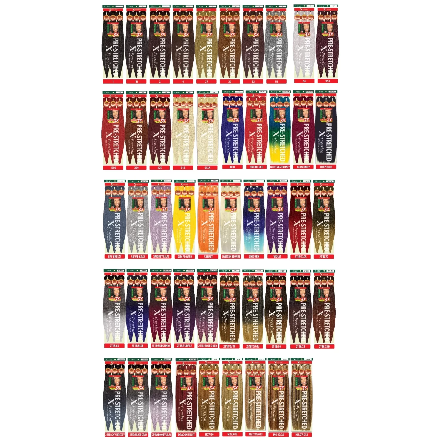 X-Pression: 3X Ultra Pre-Stretched Braid 52" 13 X-Pression: 3X Ultra Pre-Stretched Braid 52" - Image 11