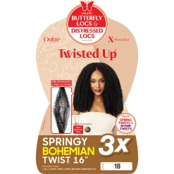 Outre: X-Pression Twisted Up 3X Springy Bohemian Twist 16" Crochet Braids -Wig Care Shop outre crochet hair outre x pression twisted up 3x springy bohemian twist 16 crochet braids 30730597367894