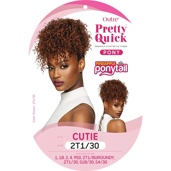 Outre: Pretty Quick Pineapple Ponytail - Cutie 4 Outre: Pretty Quick Pineapple Ponytail - Cutie - Image 2