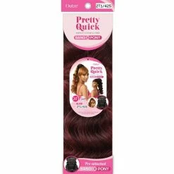Outre: Pretty Quick Bang X Pony - Alaid 20" -Wig Care Shop outre drawstring ponytails outre synthetic bang x pony alaid 20 30396825731158