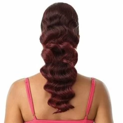 Outre: Pretty Quick Bang X Pony - Alaid 20" -Wig Care Shop outre drawstring ponytails outre synthetic bang x pony alaid 20 30396825829462