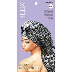 LUX By Qfitt: Luxury Silky Satin Braid Bonnet -Wig Care Shop qfitt hair accessories grey leo 7032 lux by qfitt luxury silky satin braid bonnet 30367862947926