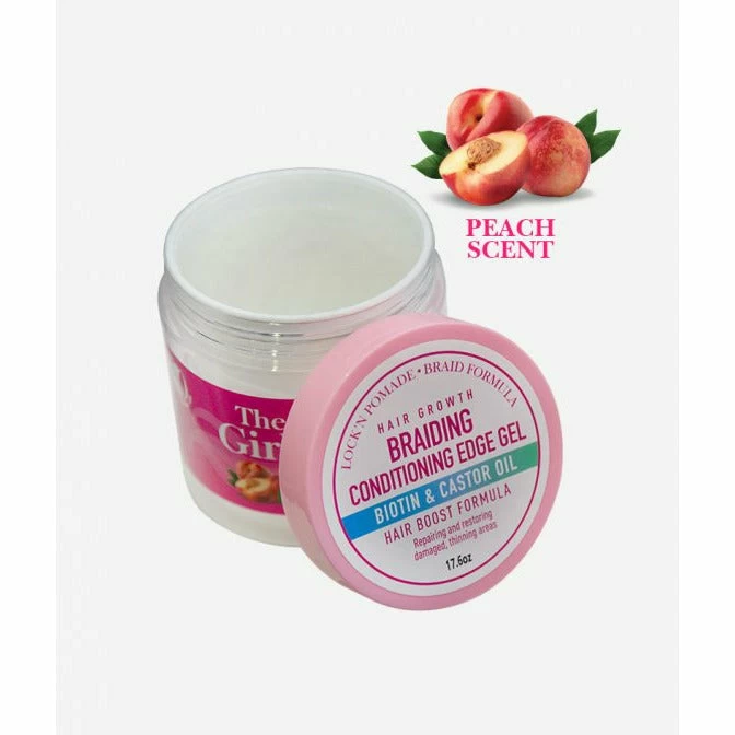 The Girls: Hair Growth Braiding And Conditioning Gel With Rice Water, Biotin, & Castor Oil 4 The Girls: Hair Growth Braiding And Conditioning Gel With Rice Water, Biotin, & Castor Oil - Image 2