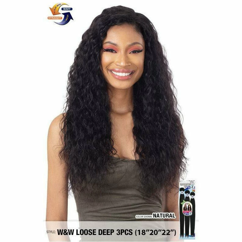 Shake N' Go: Nature W&W Loose Deep 3PCS (18"20"22") 3 Shake N' Go: Nature W&W Loose Deep 3PCS (18"20"22")