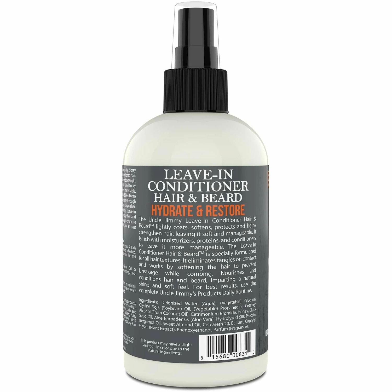 Uncle Jimmy Hair & Beard Leave-In Conditioner 8oz 4 Uncle Jimmy Hair & Beard Leave-In Conditioner 8oz - Image 2