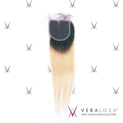 Vera Losa™ Pre-Bleached 4x4 Swiss Lace Closure - Straight #1B/613 -Wig Care Shop vera losa virgin human hair 14 1b 613 vera losa pre bleached 4x4 swiss lace closure straight 1b 613 4484898881622