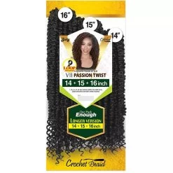 Zury: V11 Passion Twist Multi Pack 14"15"16" -Wig Care Shop zury crochet hair zury v11 passion twist multi pack 14 15 16 31463802404950